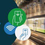 Image of the Ferrovie Appulo Lucane FAL Tap & Go service, featuring a moving train and payment icons.